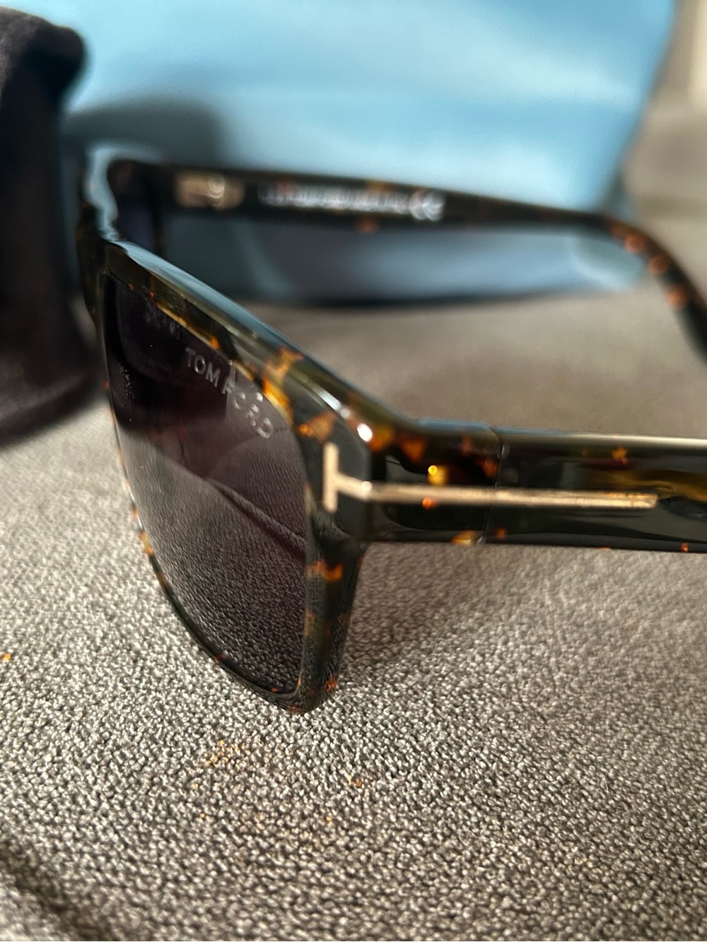 Tom Ford Women’s Tortoiseshell Sunglasses with Dark Brown Lenses